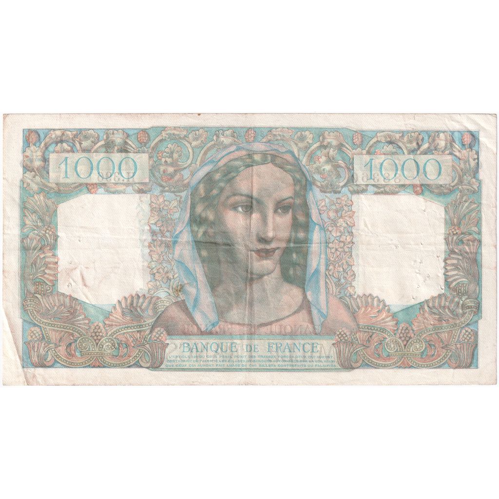 França, 1000 Francs, Minerve et Hercule, 1948-03-11, H.396, EF(40-45)