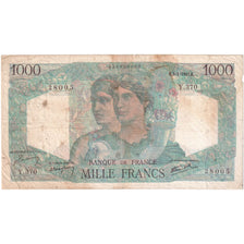 France, 1000 Francs, Minerve et Hercule, 1947-01-09, Y.370, VF(20-25)