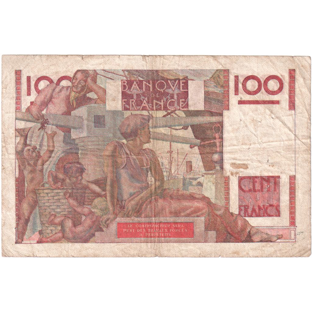 Francia, 100 Francs, Jeune Paysan, 1948-04-29, Q.250, MB
