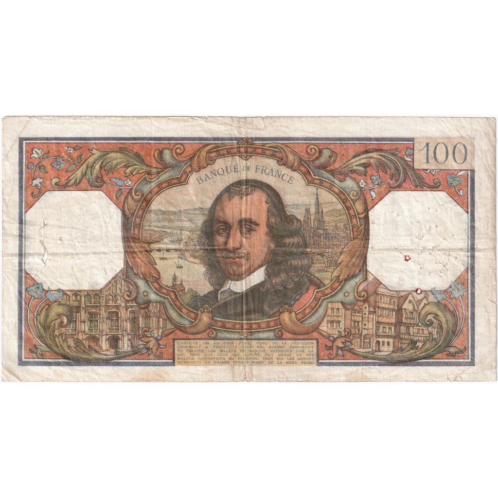 Francia, 100 Francs, Corneille, 1967-02-02, K.215, RC