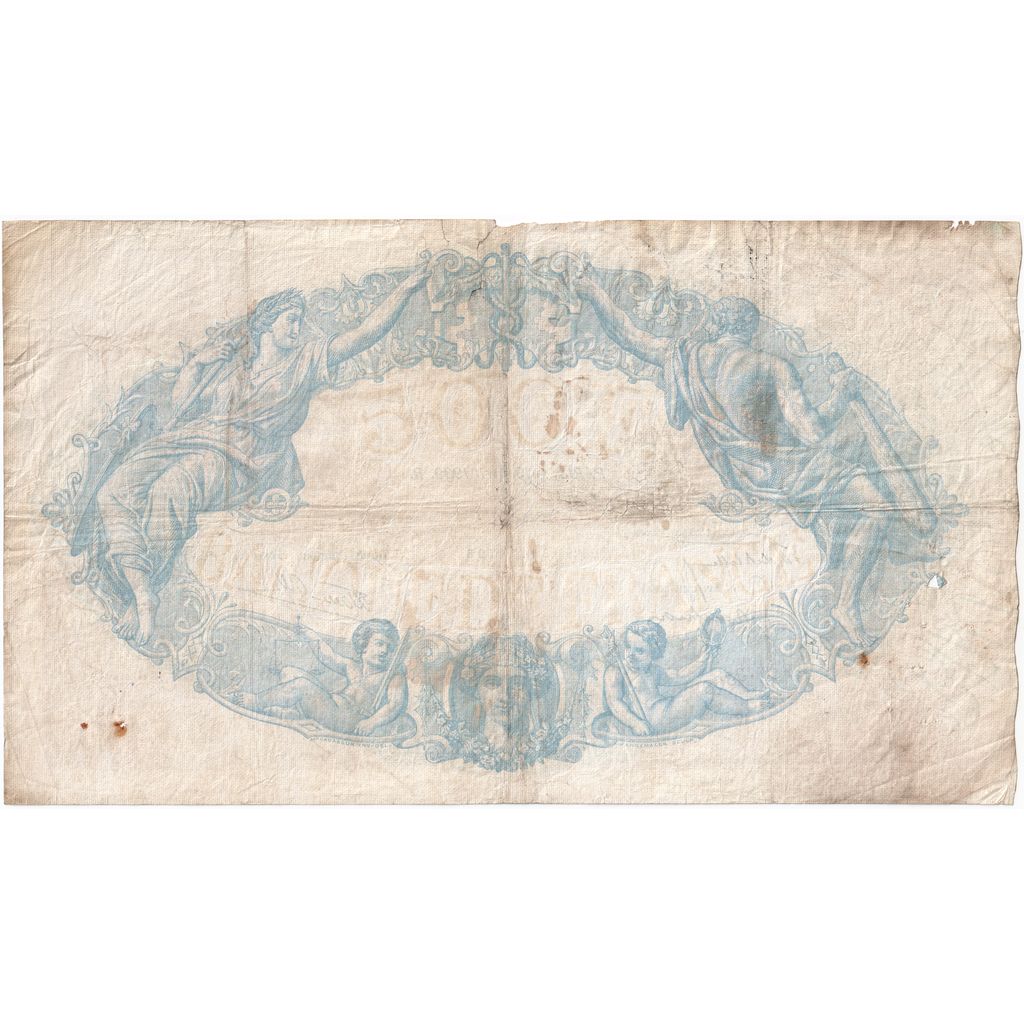 France, 500 Francs, Bleu et Rose, 1939-04-13, E.3368, VG(8-10)