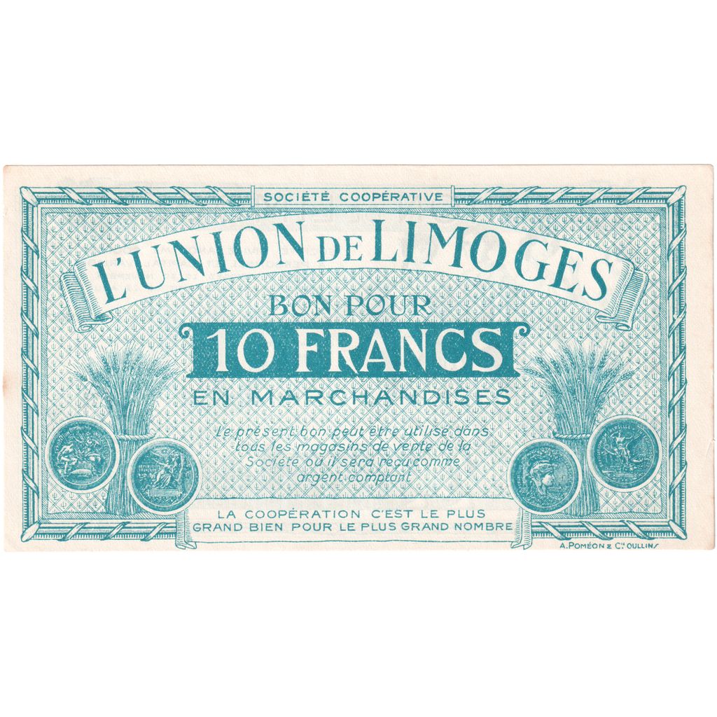 Francia, Limoges, 10 Francs, UNC