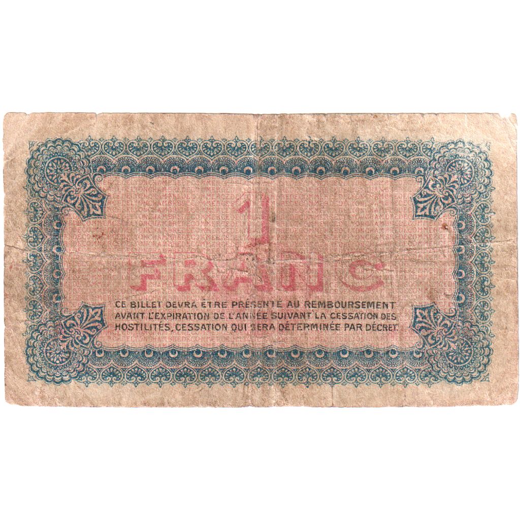 Francia, Lyon, 1 Franc, 1918-03-27, 6EME SERIE, BC, Pirot:10-1