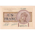 France, 1 Franc, 1919, A.56, PARIS, UNC(63)