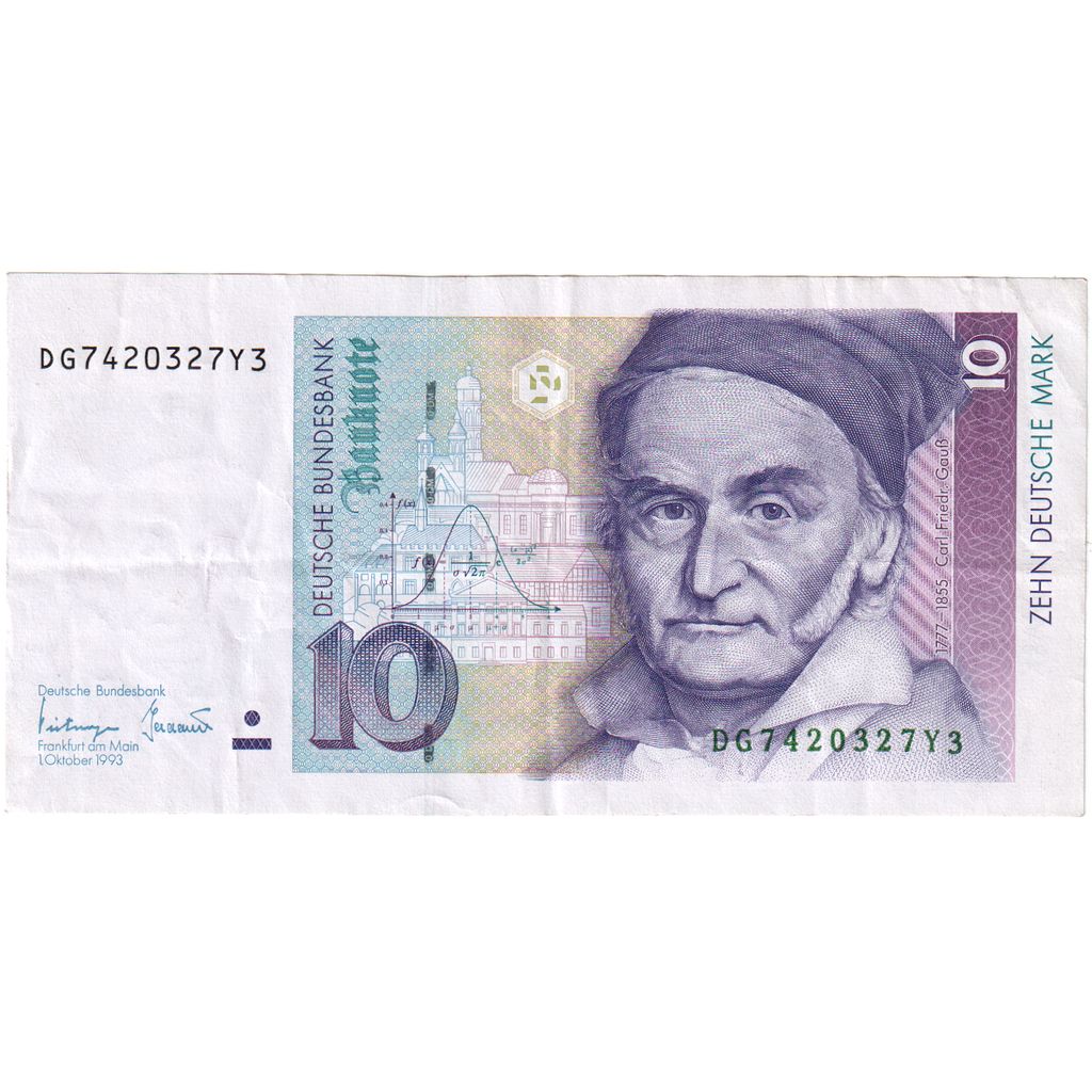 ALEMANHA - REPÚBLICA FEDERAL, 10 Deutsche Mark, 1993-10-01, EF(40-45)