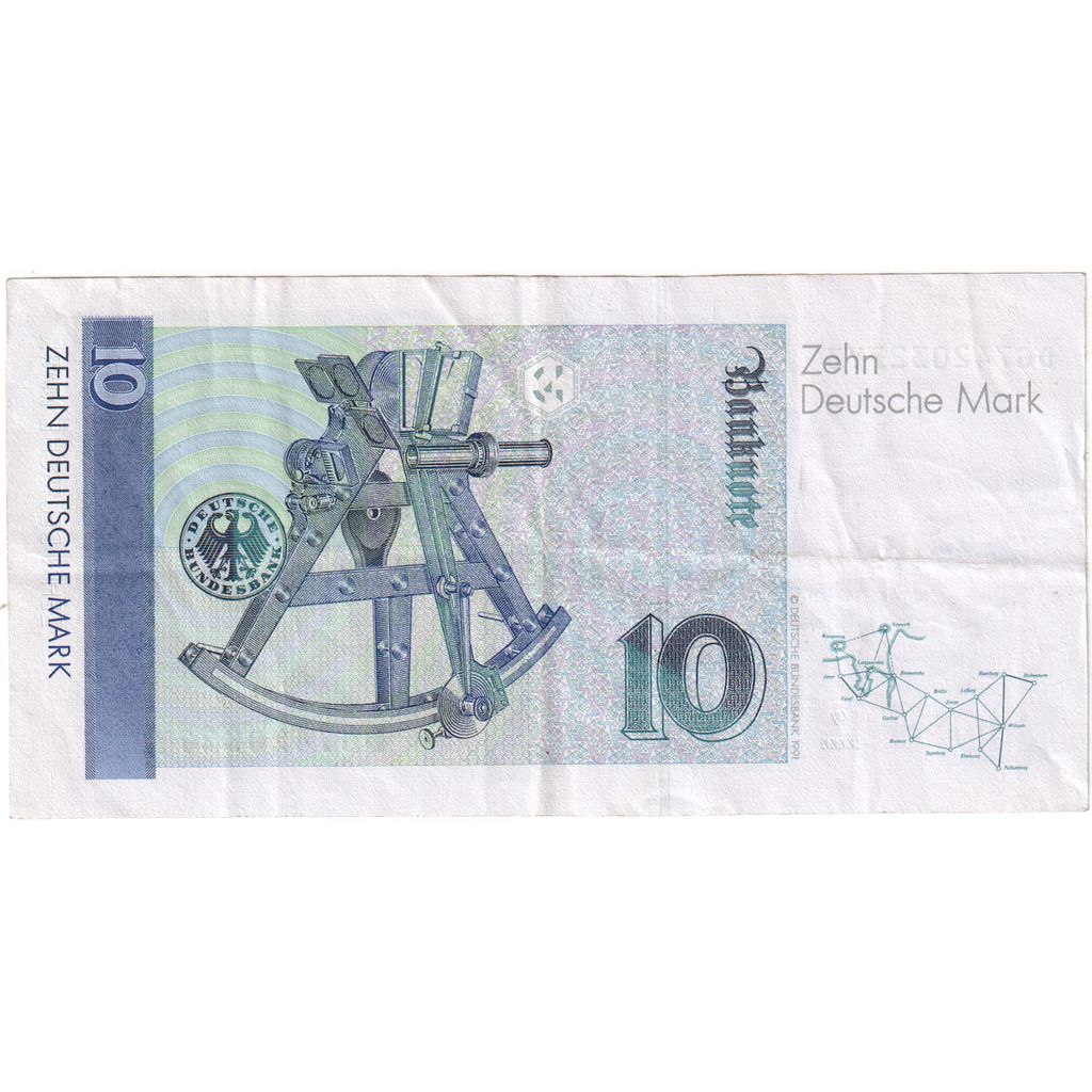 ALEMANHA - REPÚBLICA FEDERAL, 10 Deutsche Mark, 1993-10-01, EF(40-45)