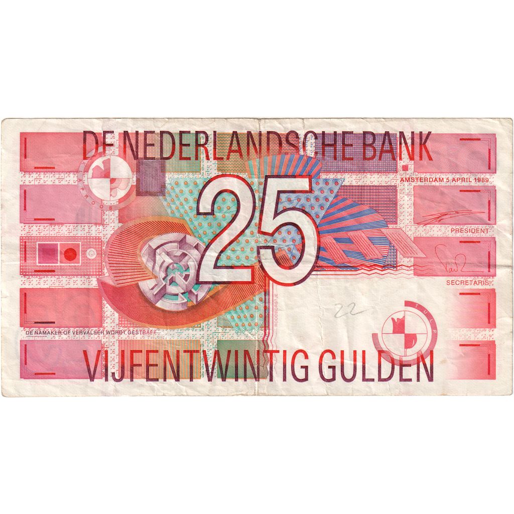 Niederlande, 25 Gulden, 1989-04-05, SS