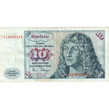 GERMANY - FEDERAL REPUBLIC, 10 Deutsche Mark, 1980-01-02, VG(8-10)