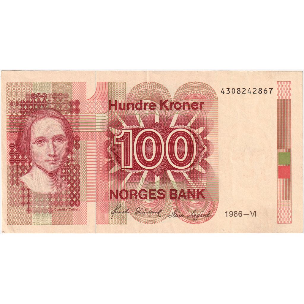 Norwegia, 100 Kroner, AU(50-53)
