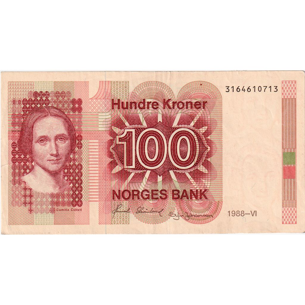 Norwegia, 100 Kroner, AU(50-53)