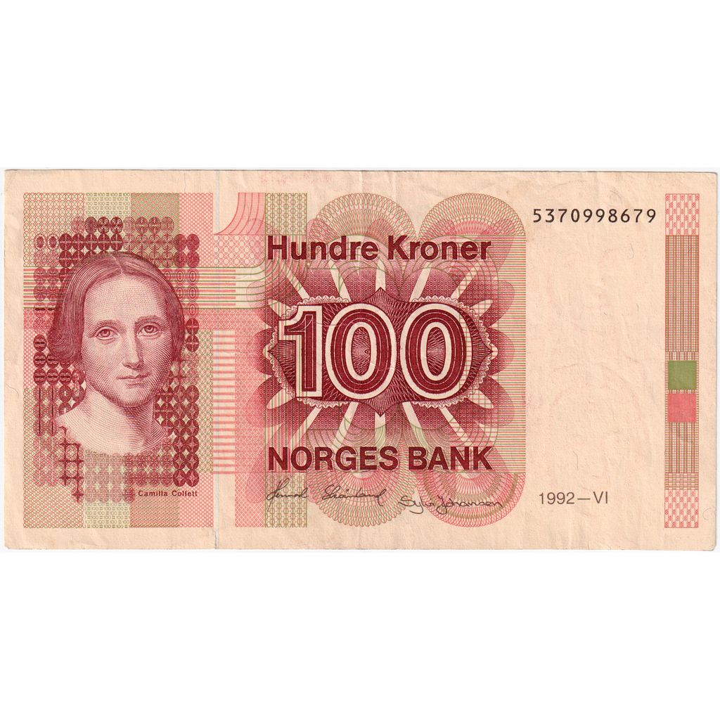 Norwegia, 100 Kroner, AU(55-58)