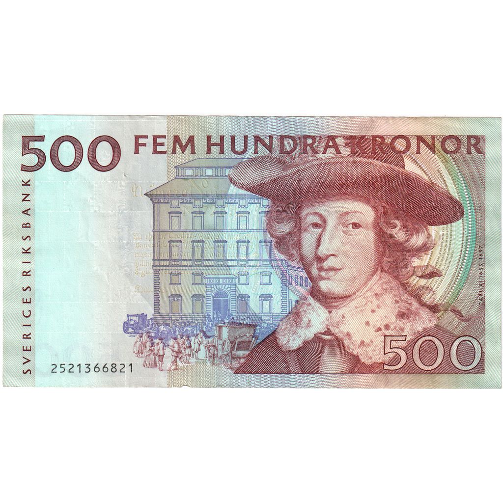 Suède, 500 Kronor, TTB+