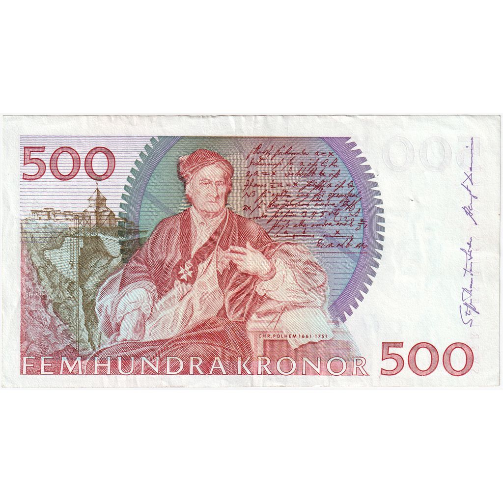 Suède, 500 Kronor, TTB+