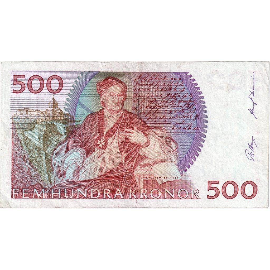 Suède, 500 Kronor, TTB