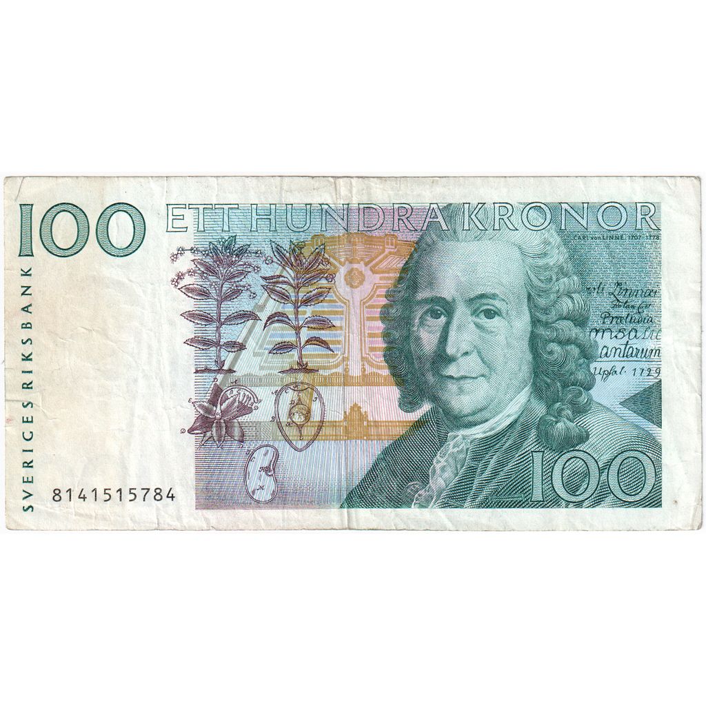 Schweden, 100 Kronor, S