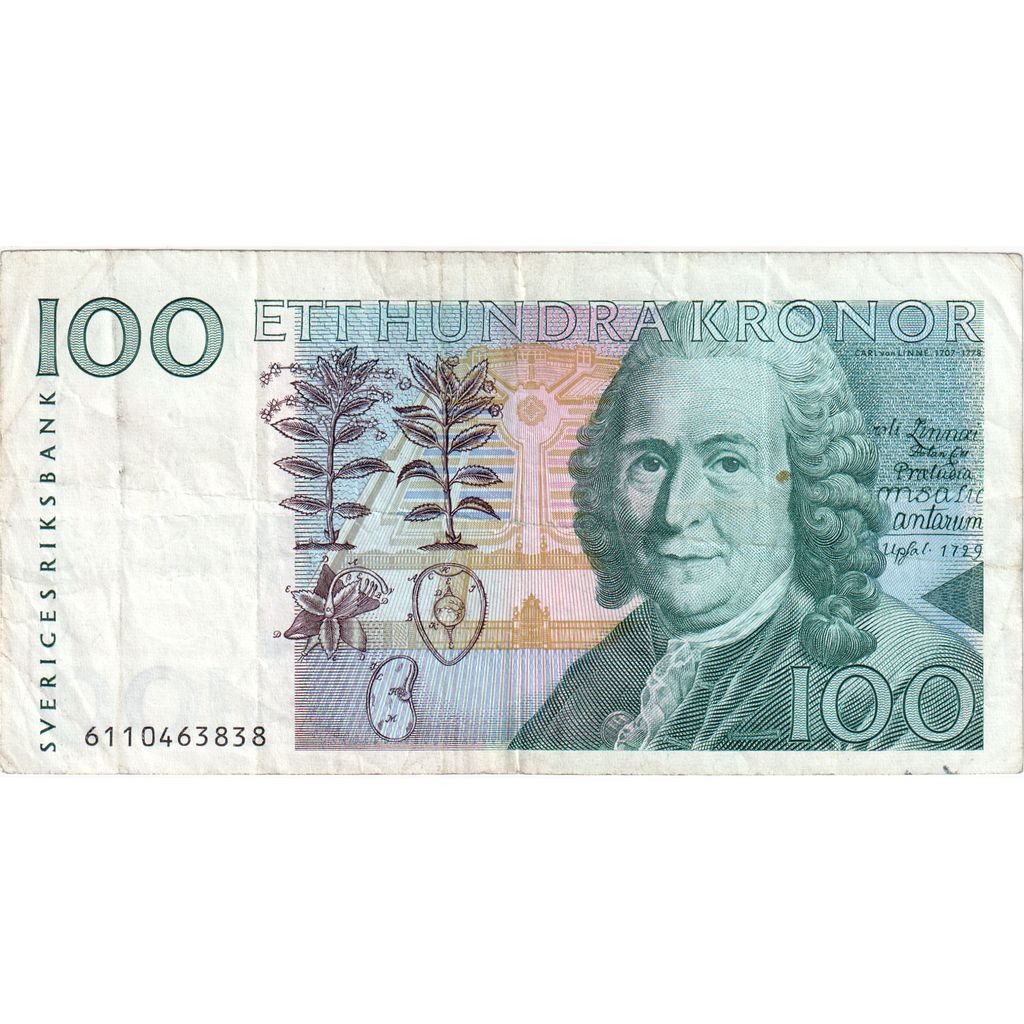 Suède, 100 Kronor, TB