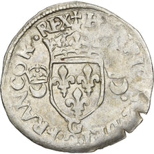 France, Henri II, Douzain aux croissants, 1552, Poitiers, Billon, EF(40-45)
