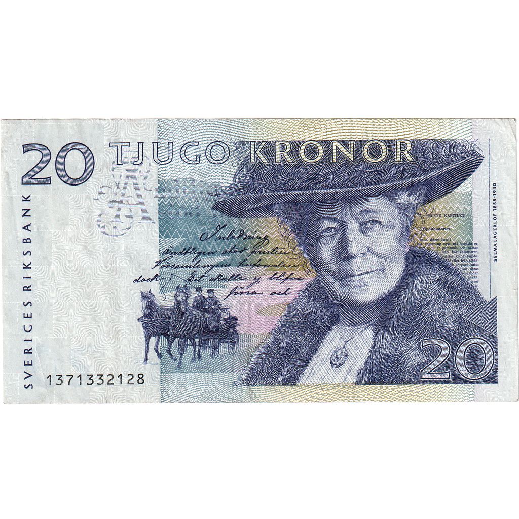 Suède, 20 Kronor, TTB