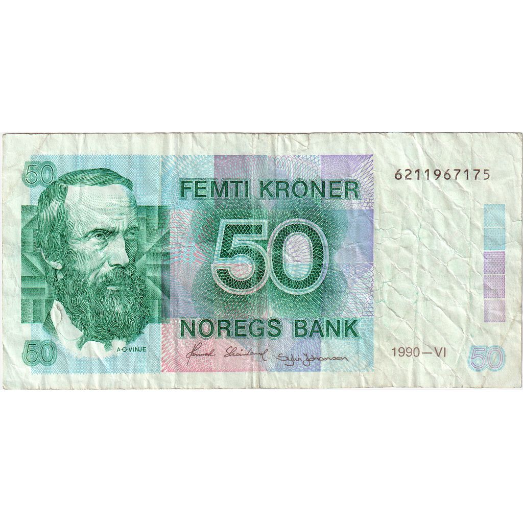 Norvège, 50 Kroner, B+