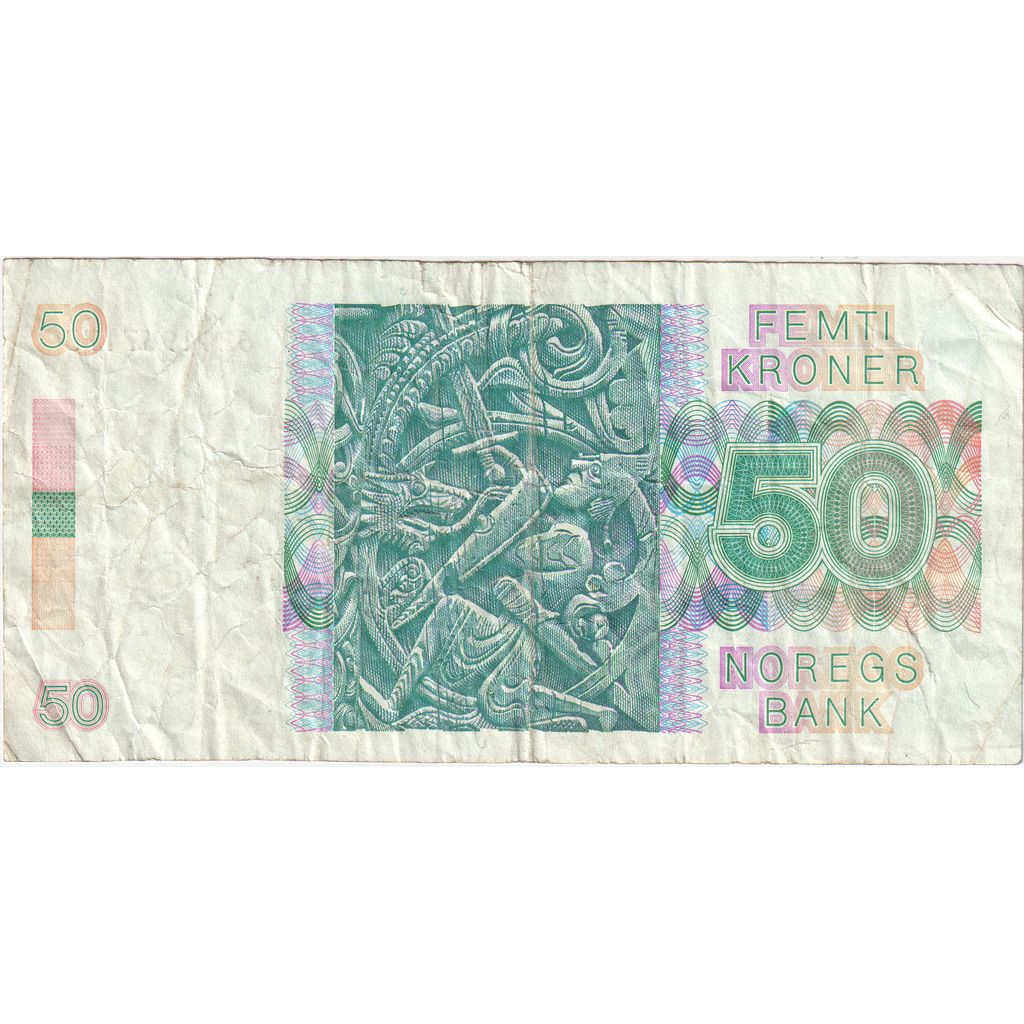 Norvège, 50 Kroner, B+