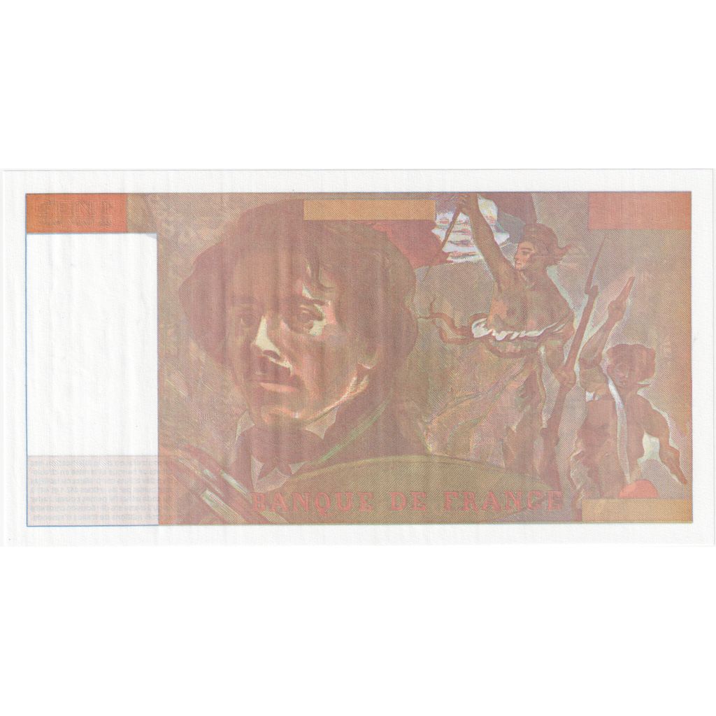France, 100 Francs, Delacroix, Absence taille douce, UNC(65-70)