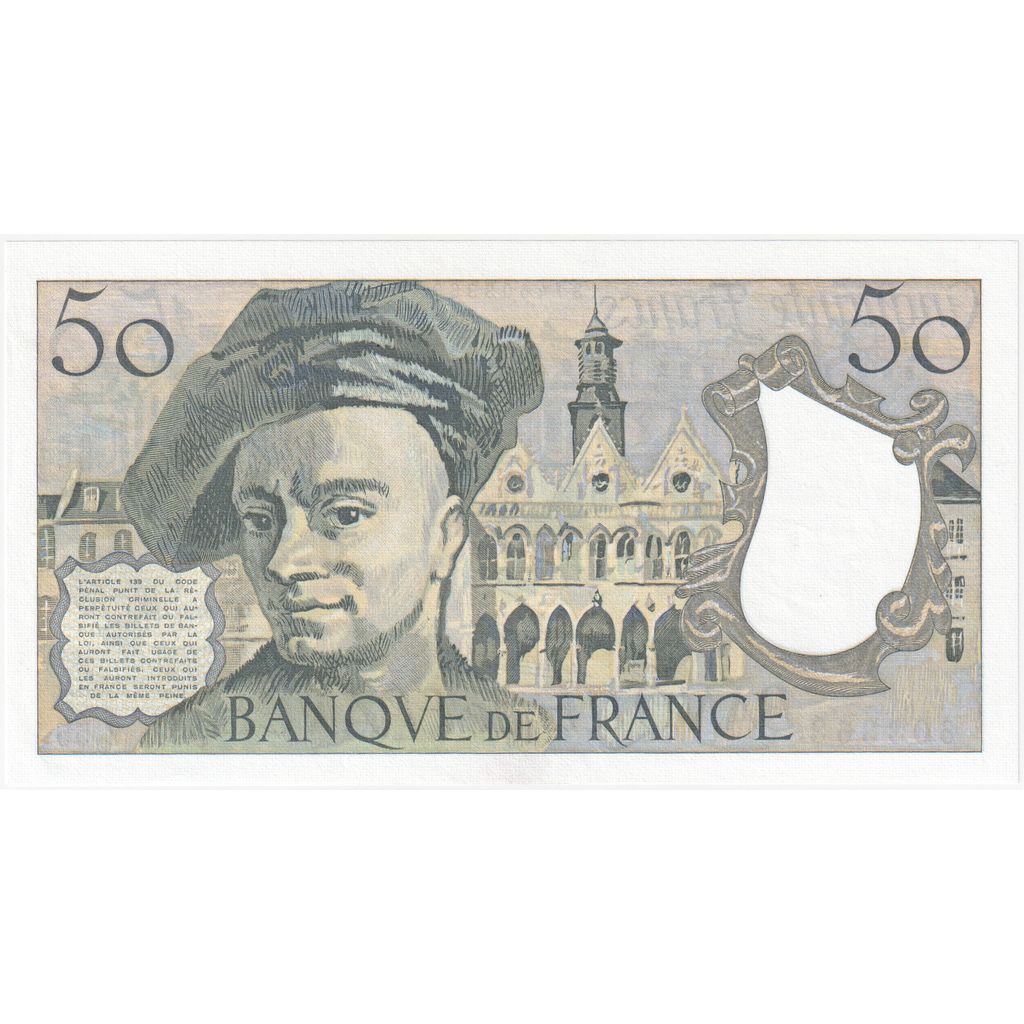 Francia, 50 Francs, Quentin de La Tour, Z.55, FDS