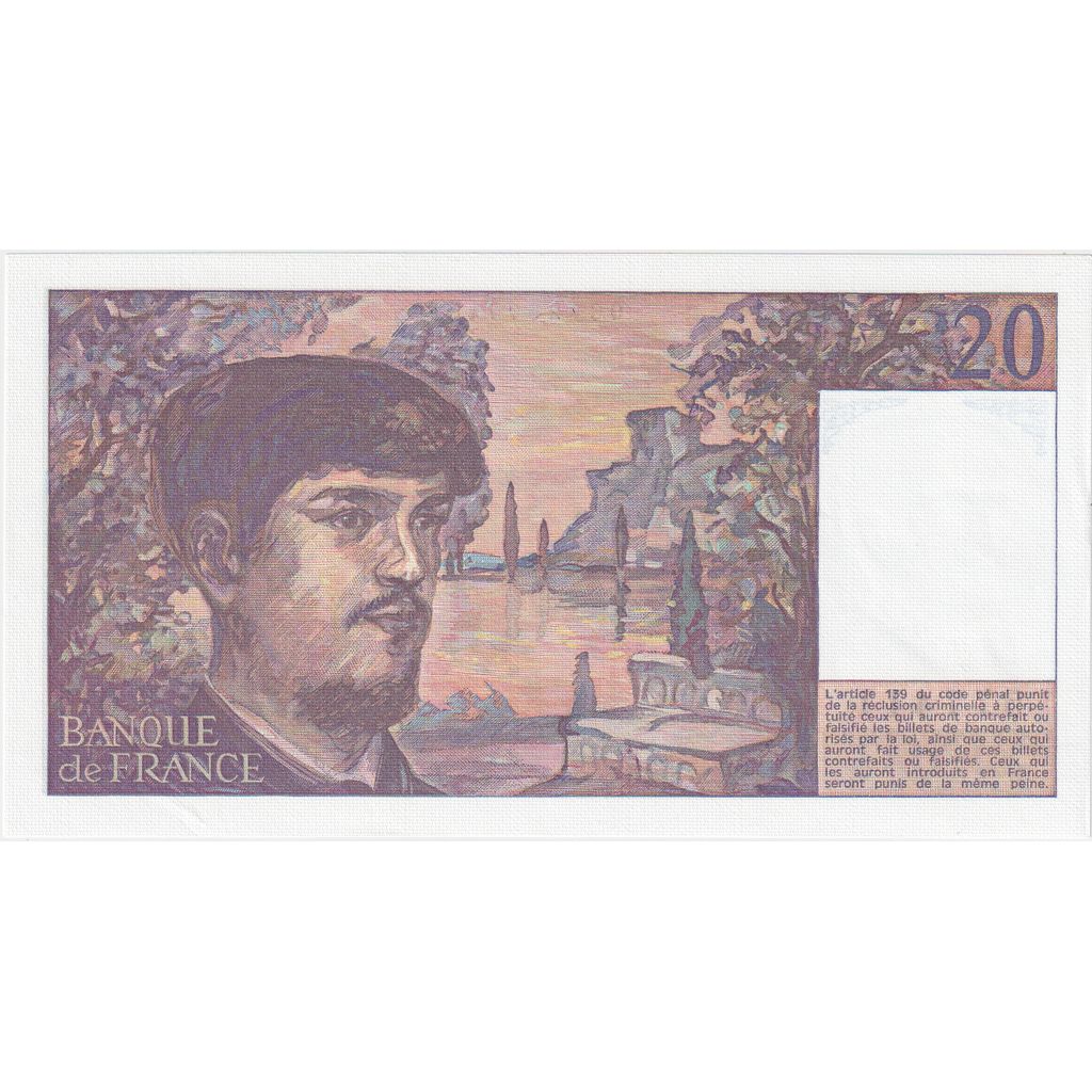 Frankrijk, 20 Francs, Debussy, Y.015, NIEUW