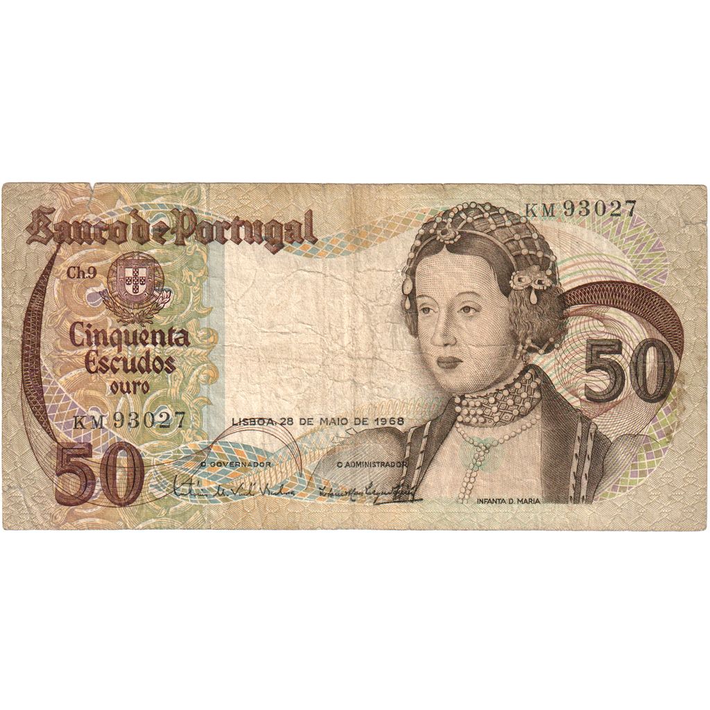 Portugal, 50 Escudos, 1968-05-28, RC