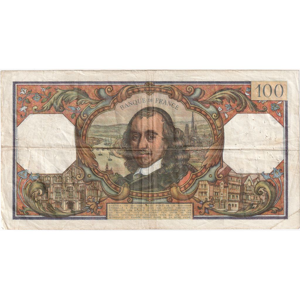 Frankrijk, 100 Francs, Corneille, 1967-02-02, P.212, TB
