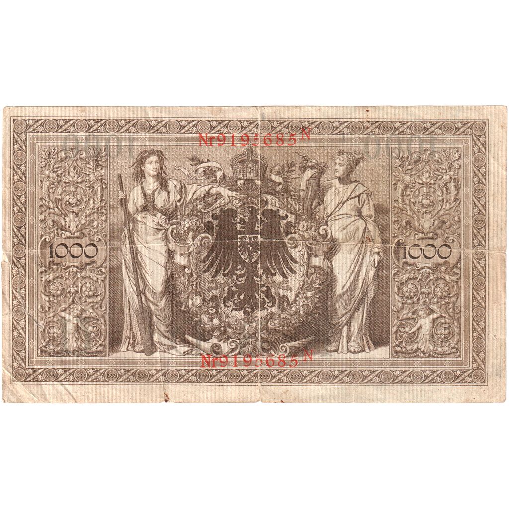 Alemania, 1000 Mark, 1910-04-21, RC+