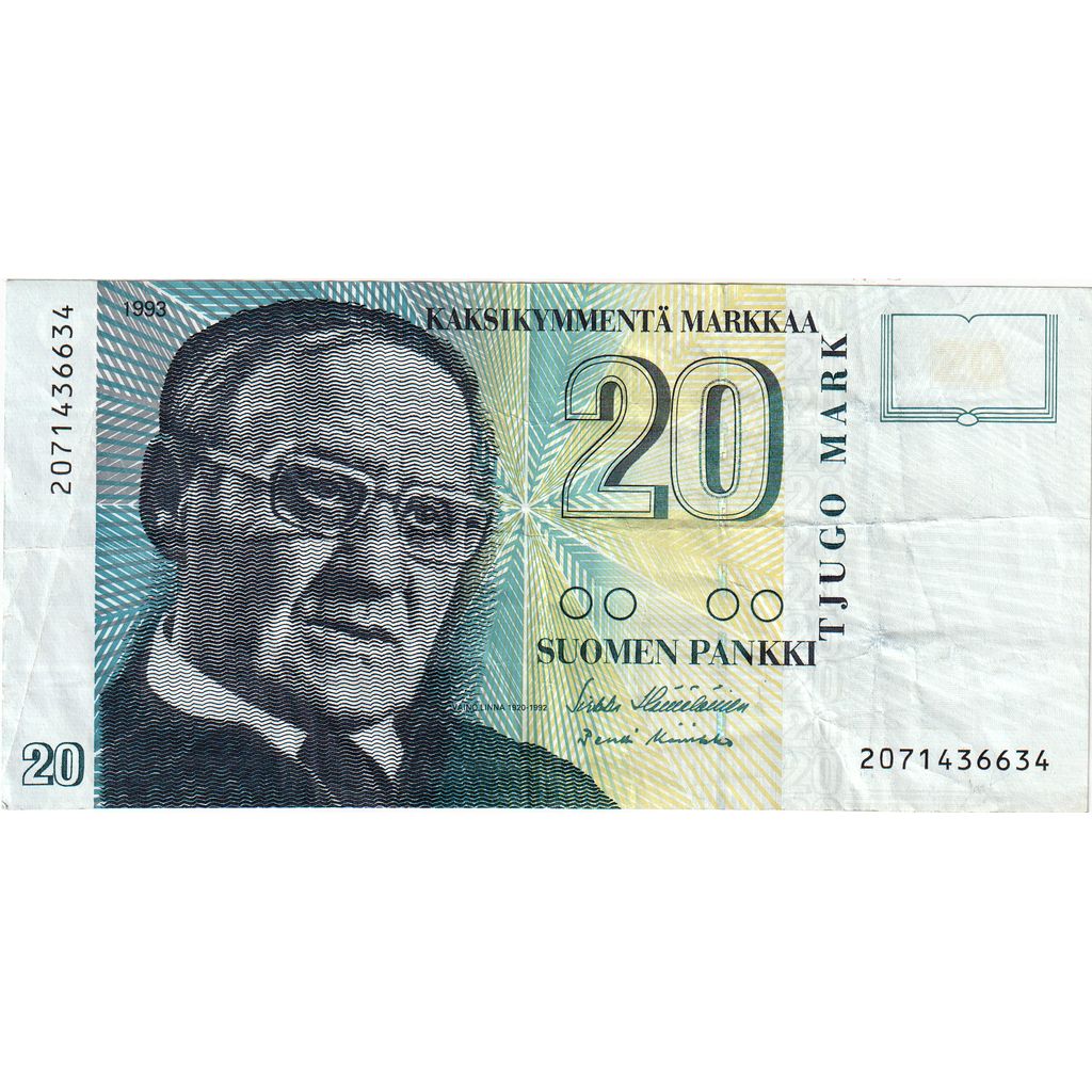 Finland, 20 Markkaa, EF(40-45)