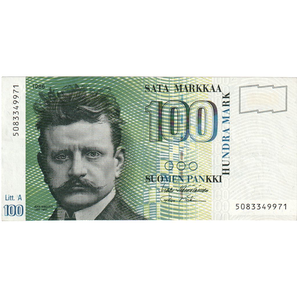 Finland, 100 Markkaa, AU(55-58)