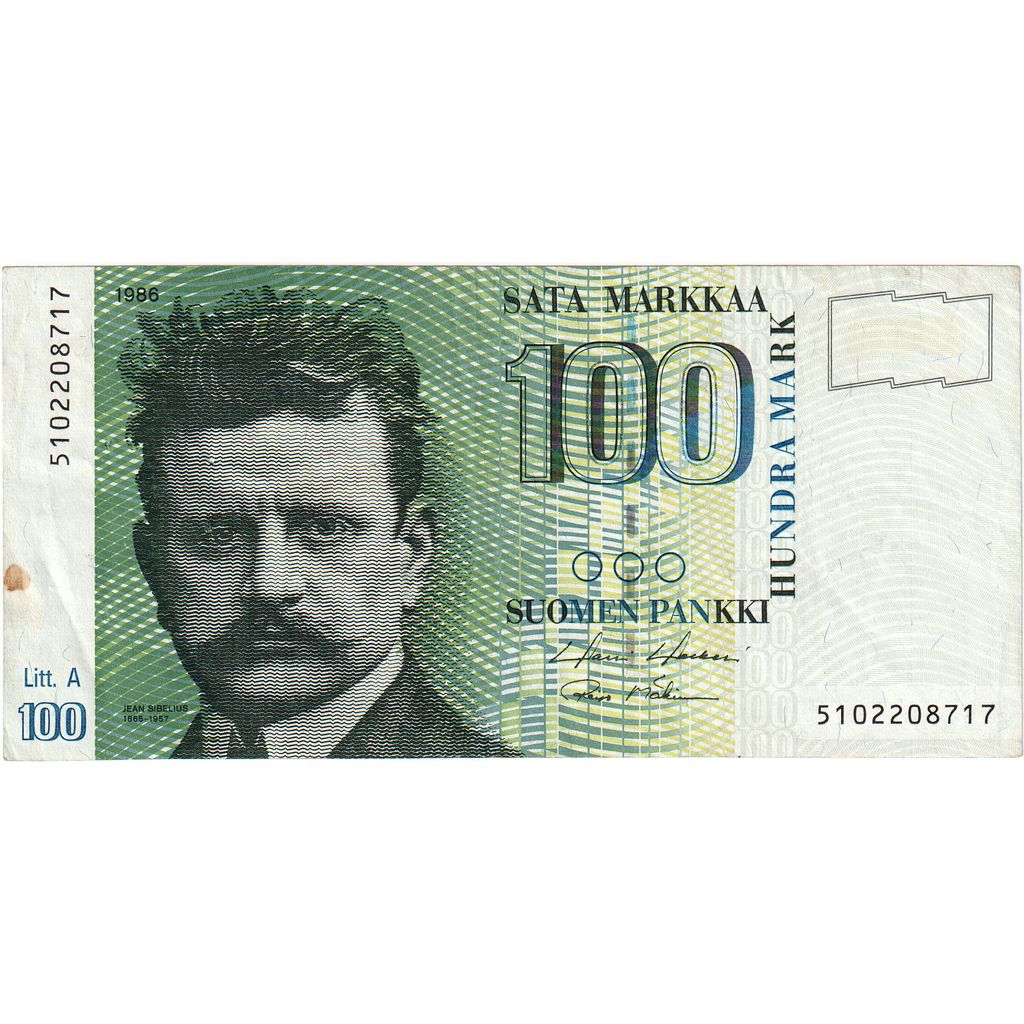 Finlândia, 100 Markkaa, EF(40-45)