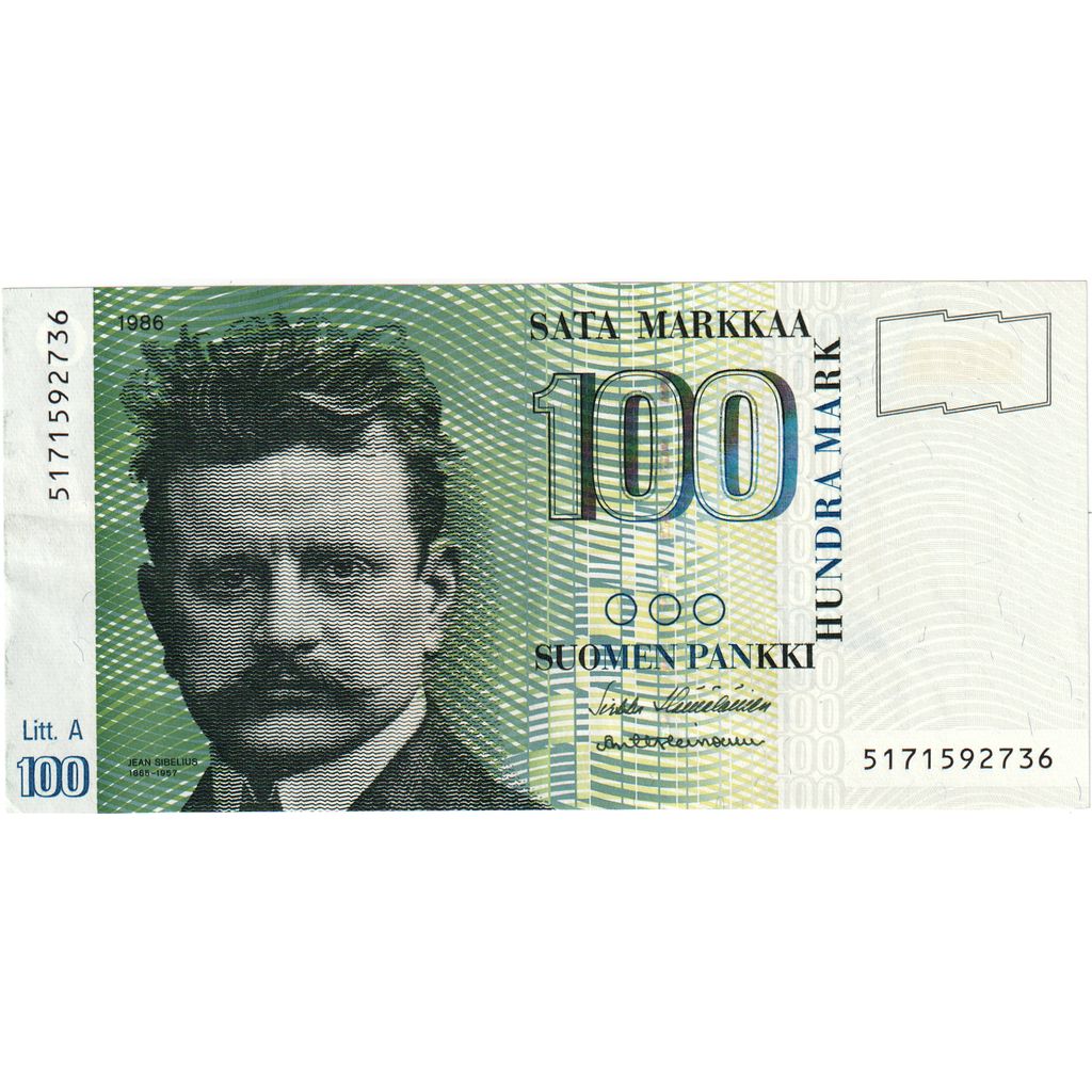 Finland, 100 Markkaa, AU(55-58)