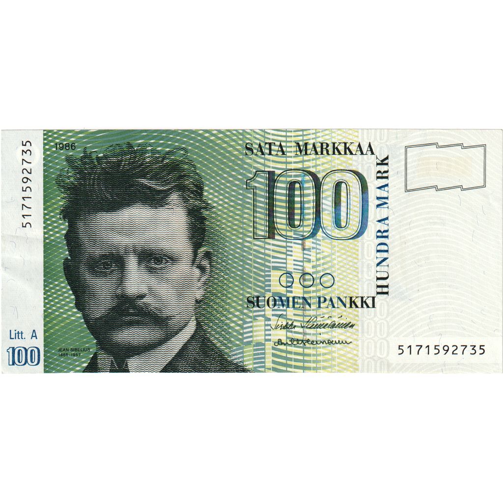 Finlândia, 100 Markkaa, AU(55-58)