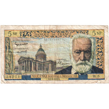 France, 5 Nouveaux Francs, Victor Hugo, 1959-03-05, W.5, B+
