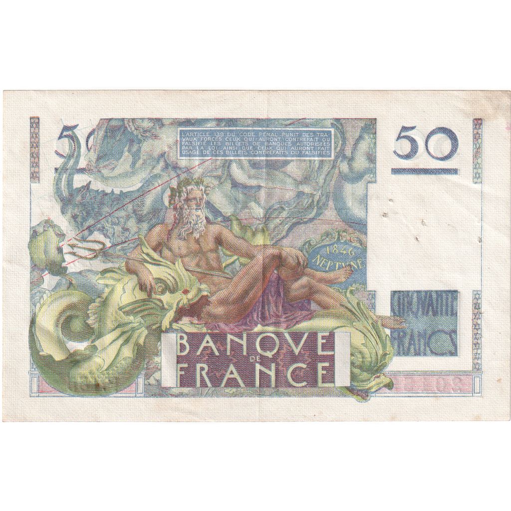 Frankrijk, 50 Francs, Le Verrier, 1950-06-29, F.155, TTB