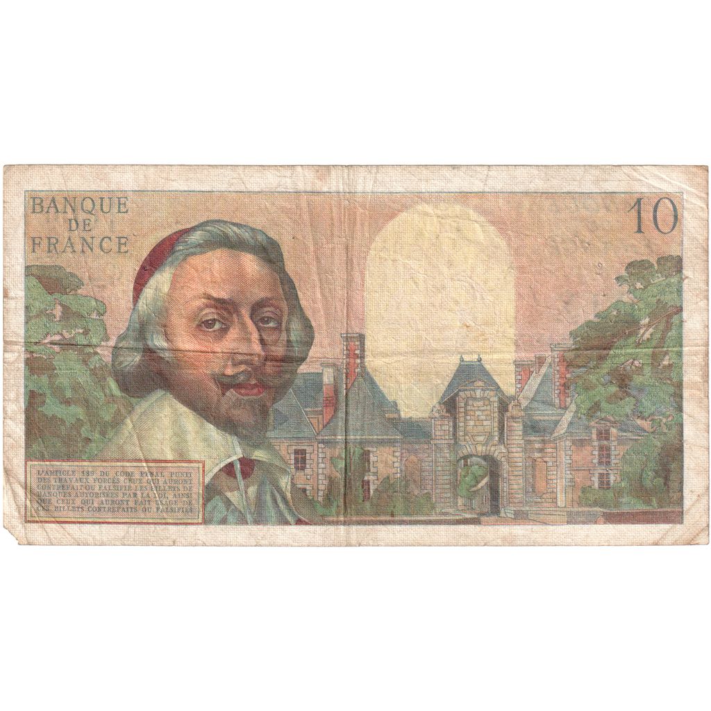 Francia, 10 Nouveaux Francs, Richelieu, 1960-06-02, P.83, BC