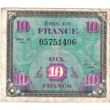 Francia, 10 Francs, Flag/France, SÉRIE 1944, MB