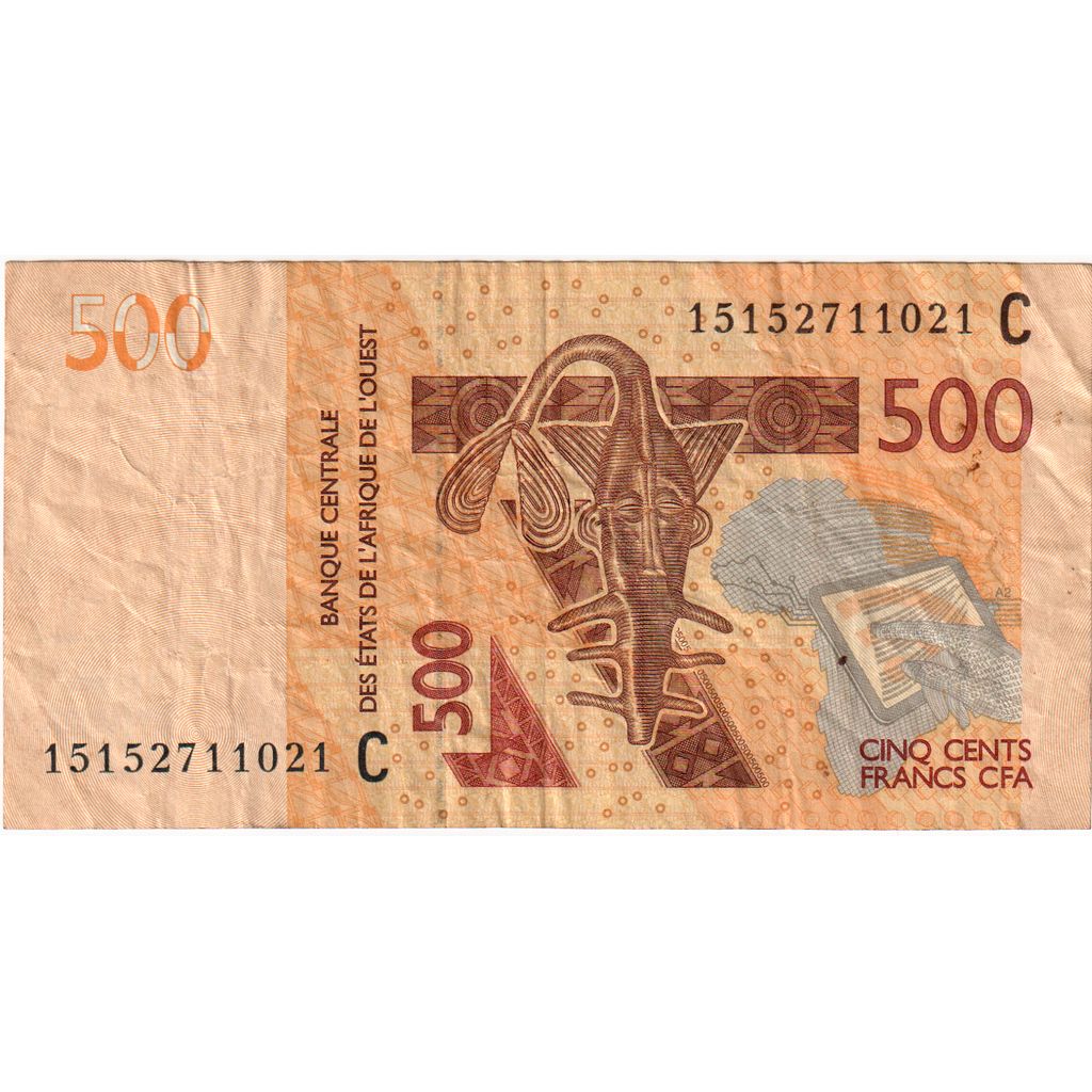 West African States, 500 Francs, S+