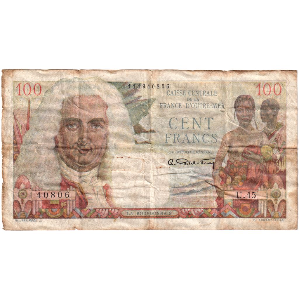 French Equatorial Africa, 100 Francs, F(12-15)