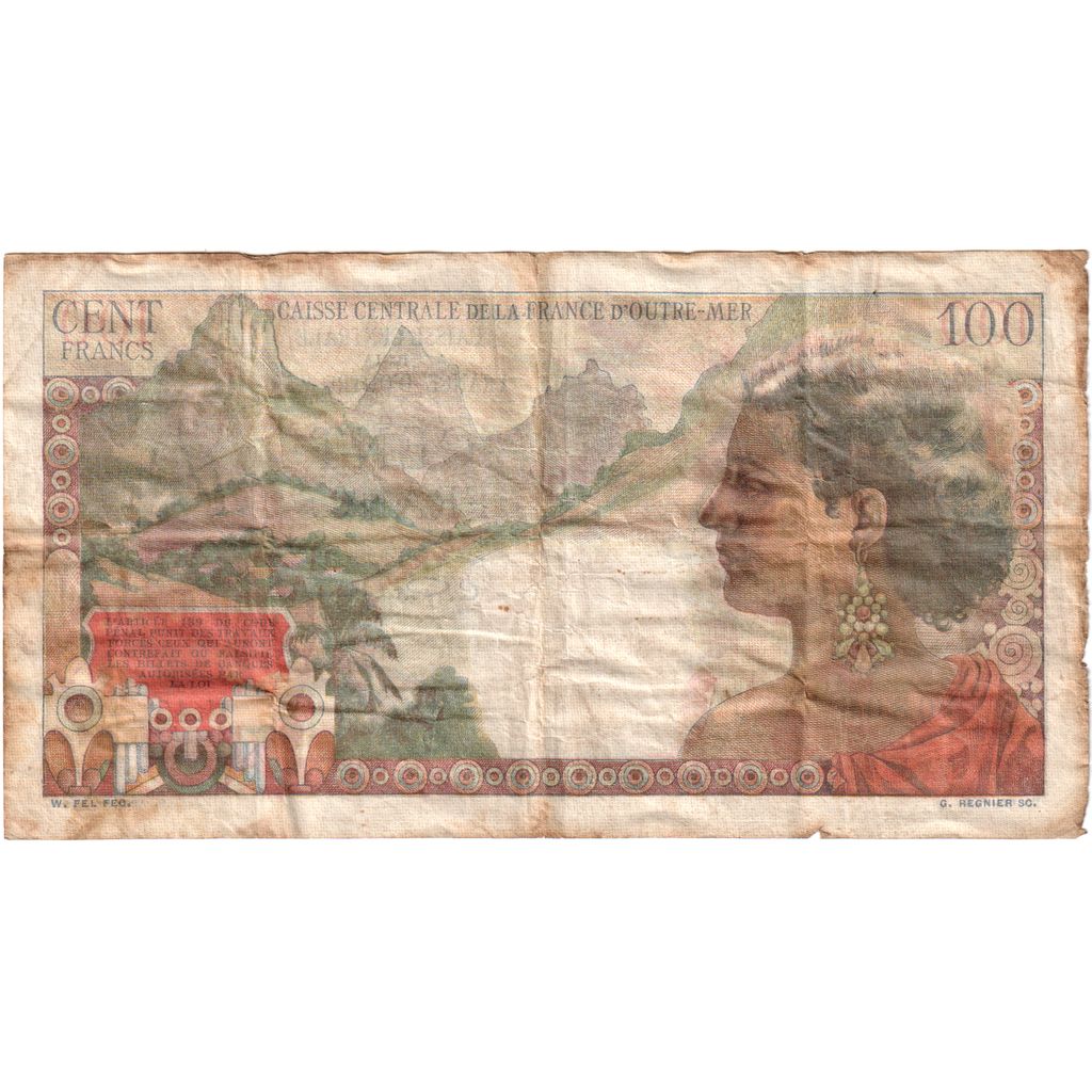 French Equatorial Africa, 100 Francs, F(12-15)