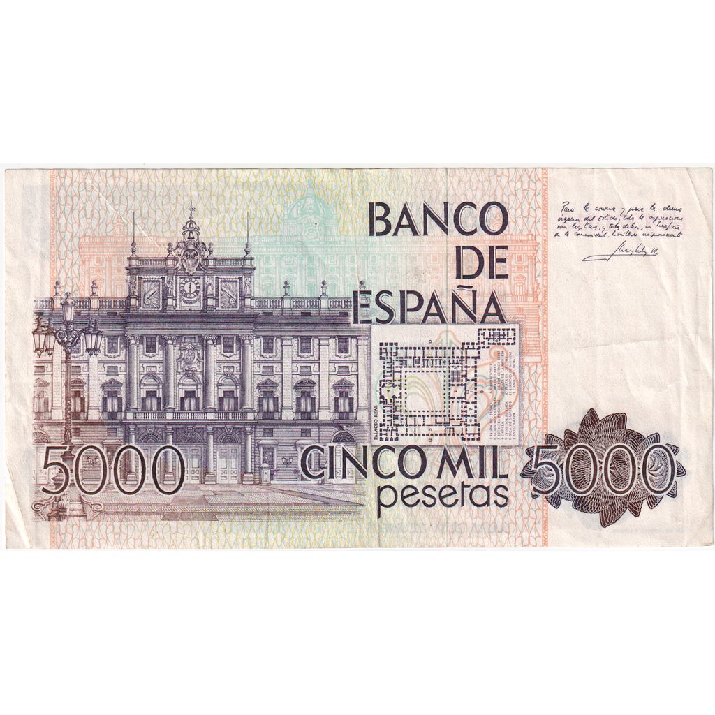 Spagna, 5000 Pesetas, 1979-10-23, MB+