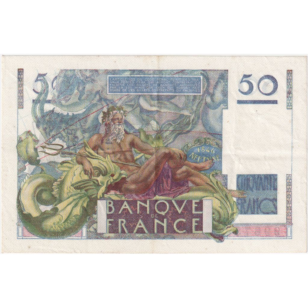 Francia, 50 Francs, Le Verrier, 1947-10-02, V.82, BB