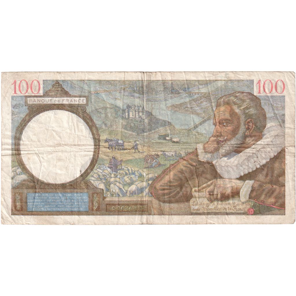 Frankrijk, 100 Francs, 1940-11-07, F.15866, TB