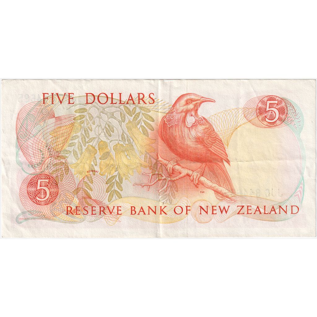 New Zealand, 5 Dollars, EF(40-45)