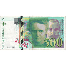 France, 500 Francs, Pierre et Marie Curie, P.035, EF(40-45)