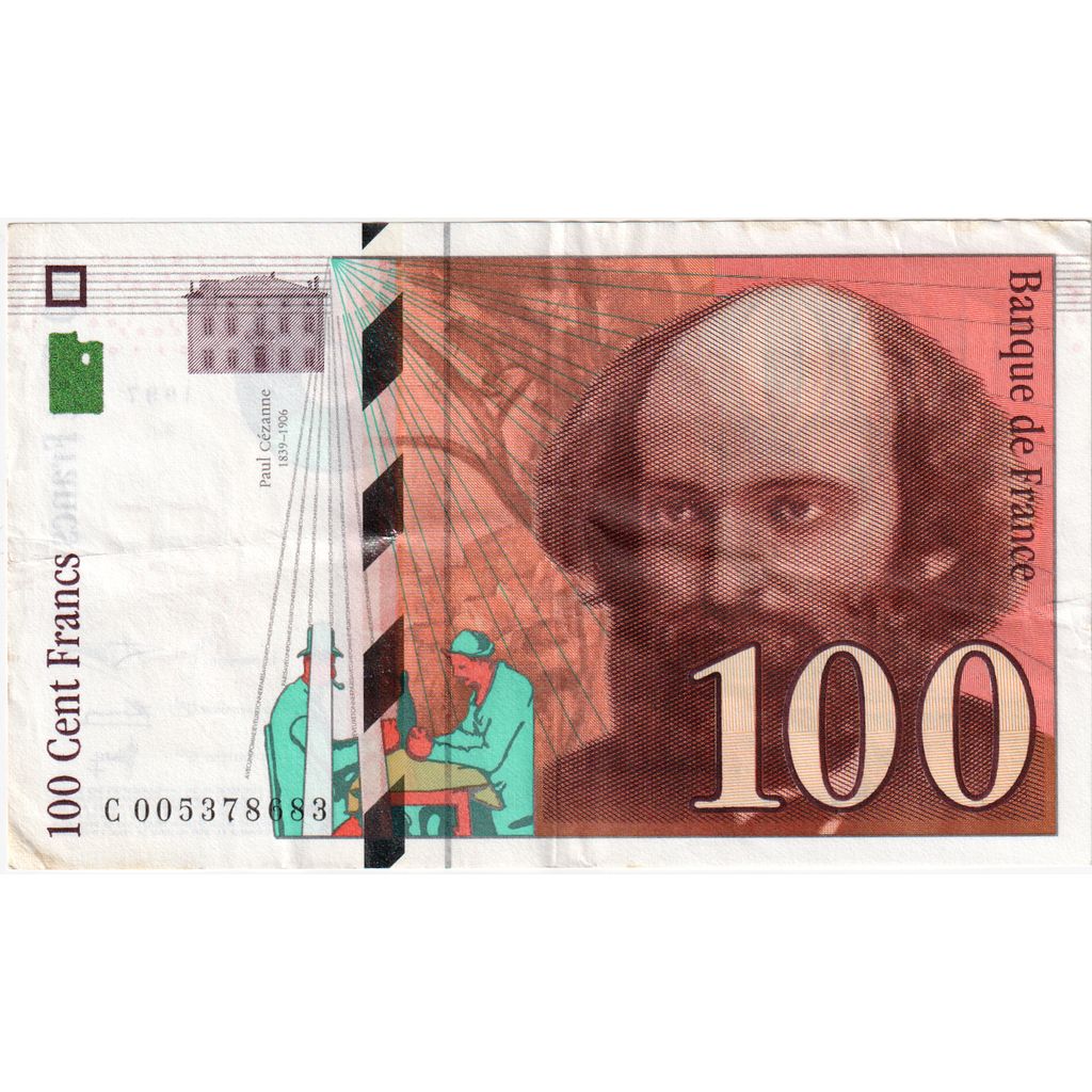 Francia, 100 Francs, Cézanne, 1997, C.005, BB