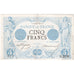 Francia, 5 Francs, Noir, 1873-03, O.2076, MB
