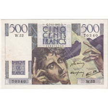 Francia, 500 Francs, Chateaubriand, 1945-11-07, W.52, MBC+